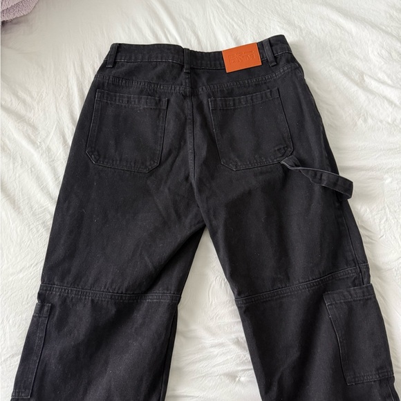 Princes Polly Black Cargo Jeans - Picture 3 of 4